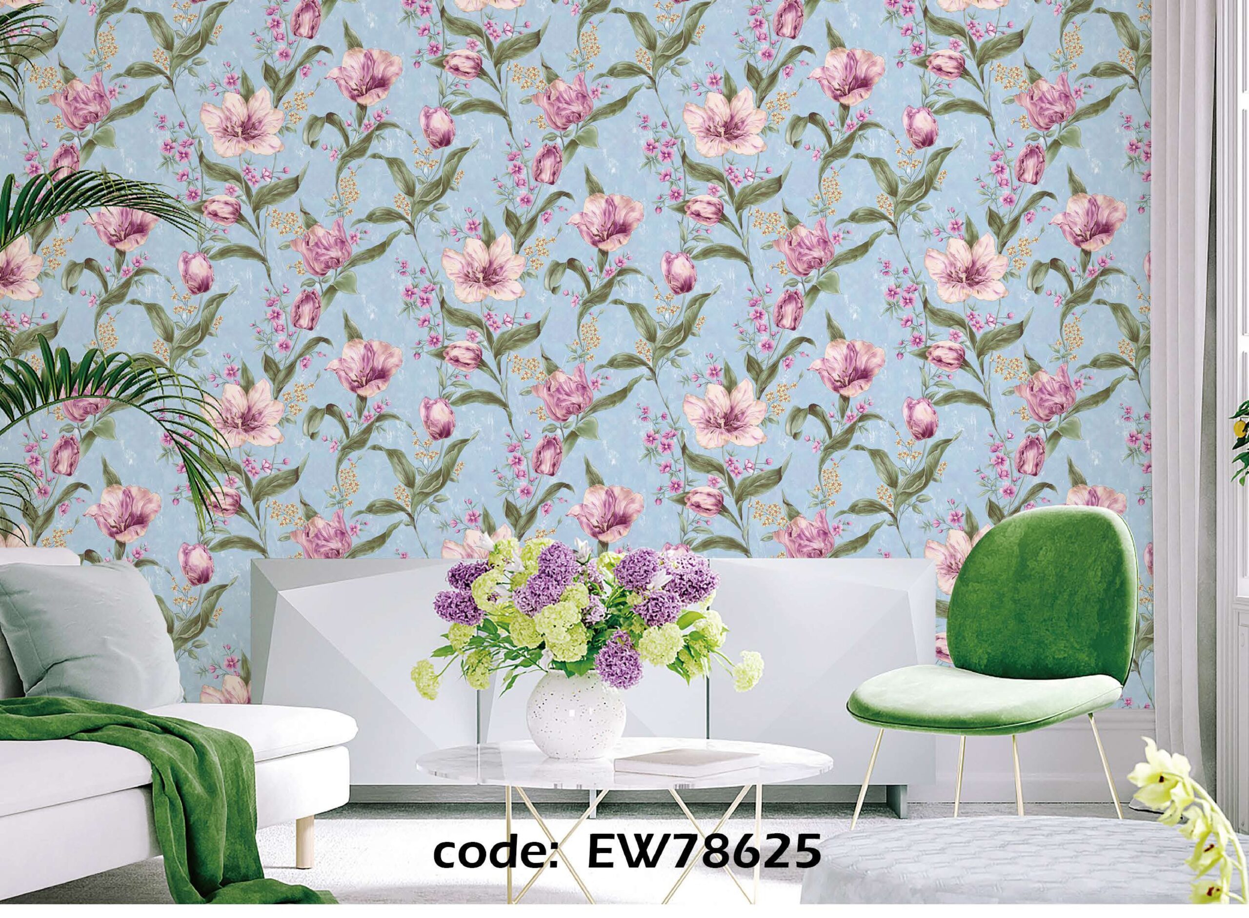 Wallpaper 0.53m x 9.5m (Design-EW78625)