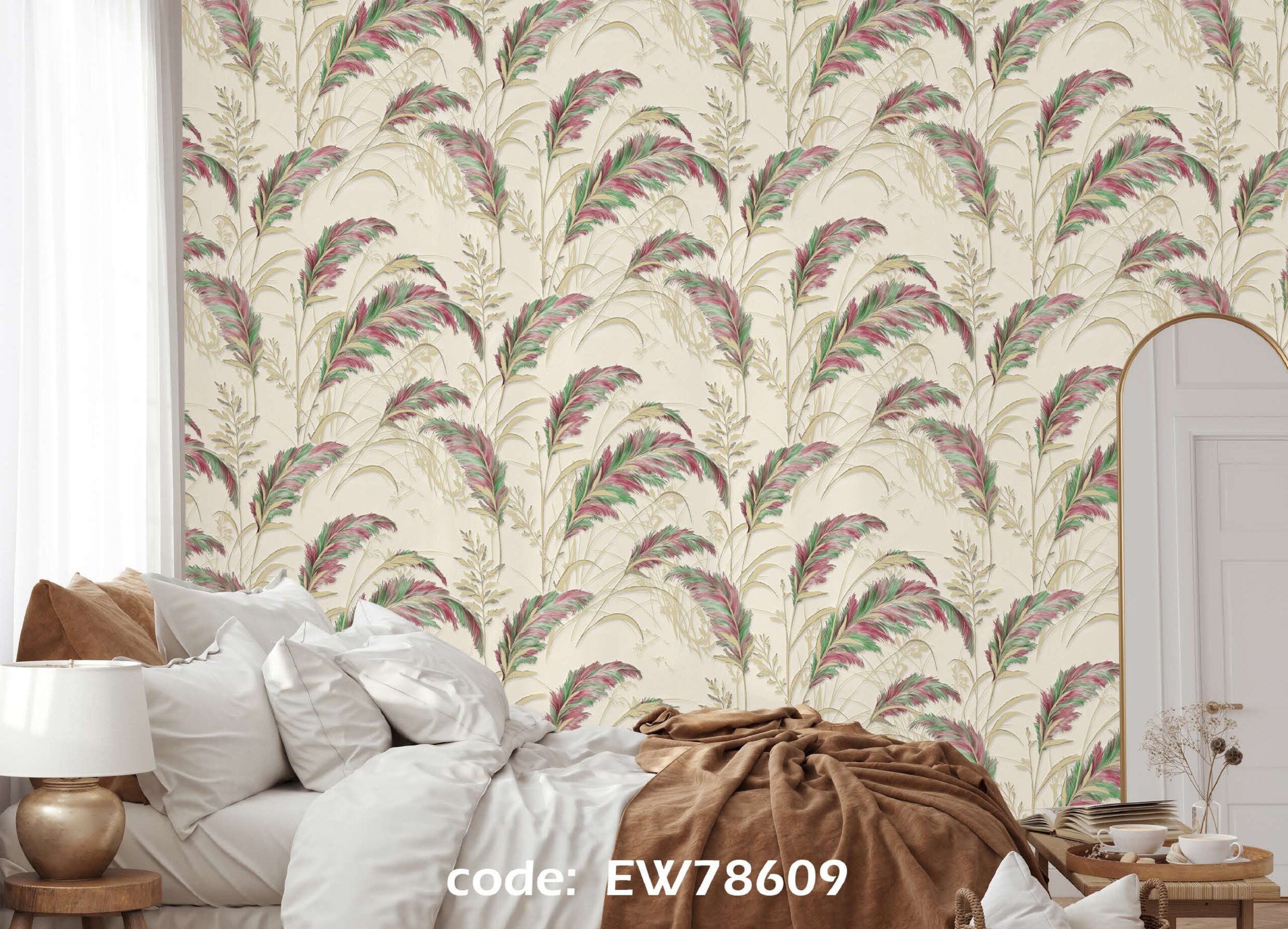 Wallpaper 0.53m x 9.5m (Design-EW78609)