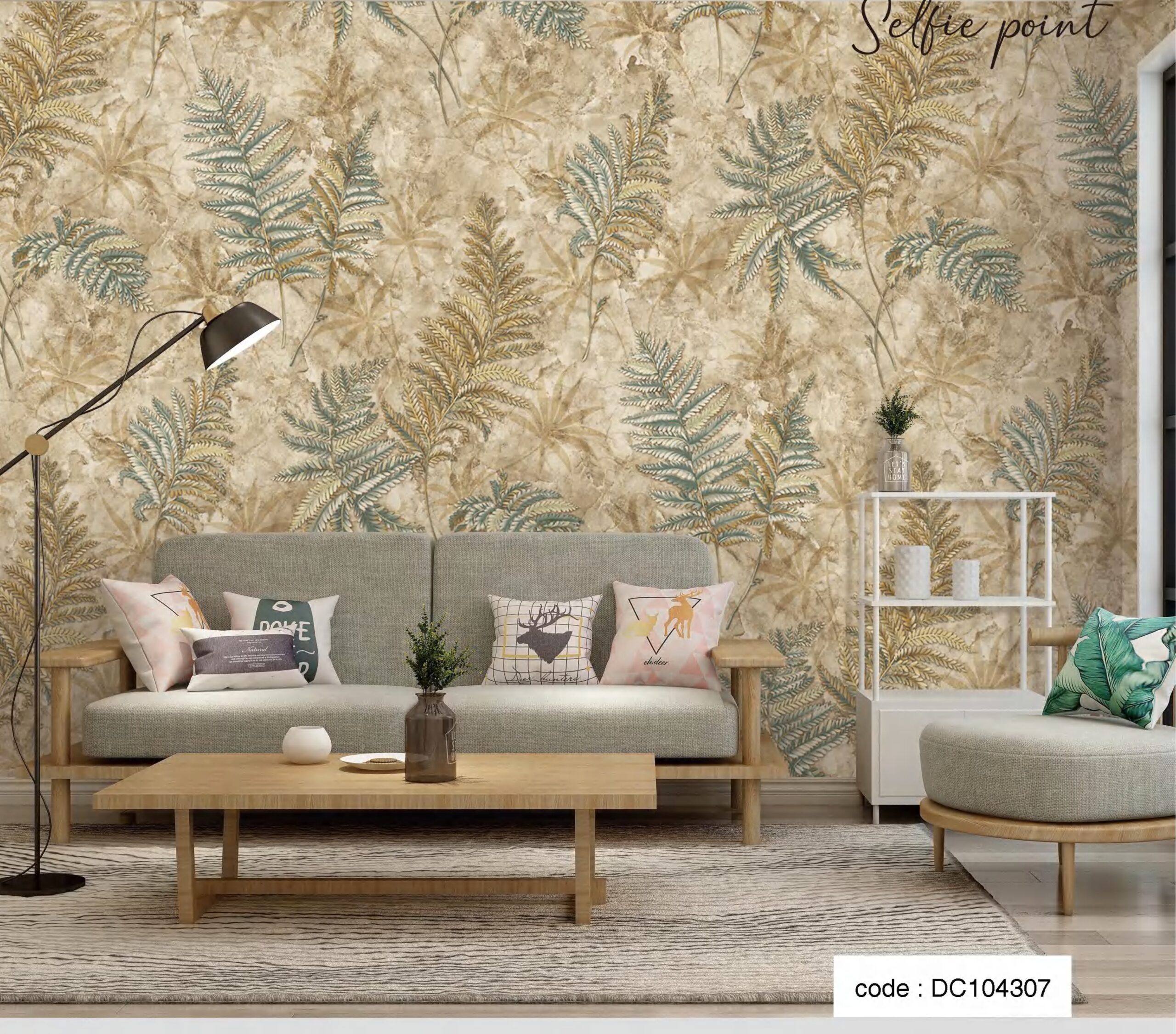 Wallpaper 0.53m x 9.5m (Design-DC104307)