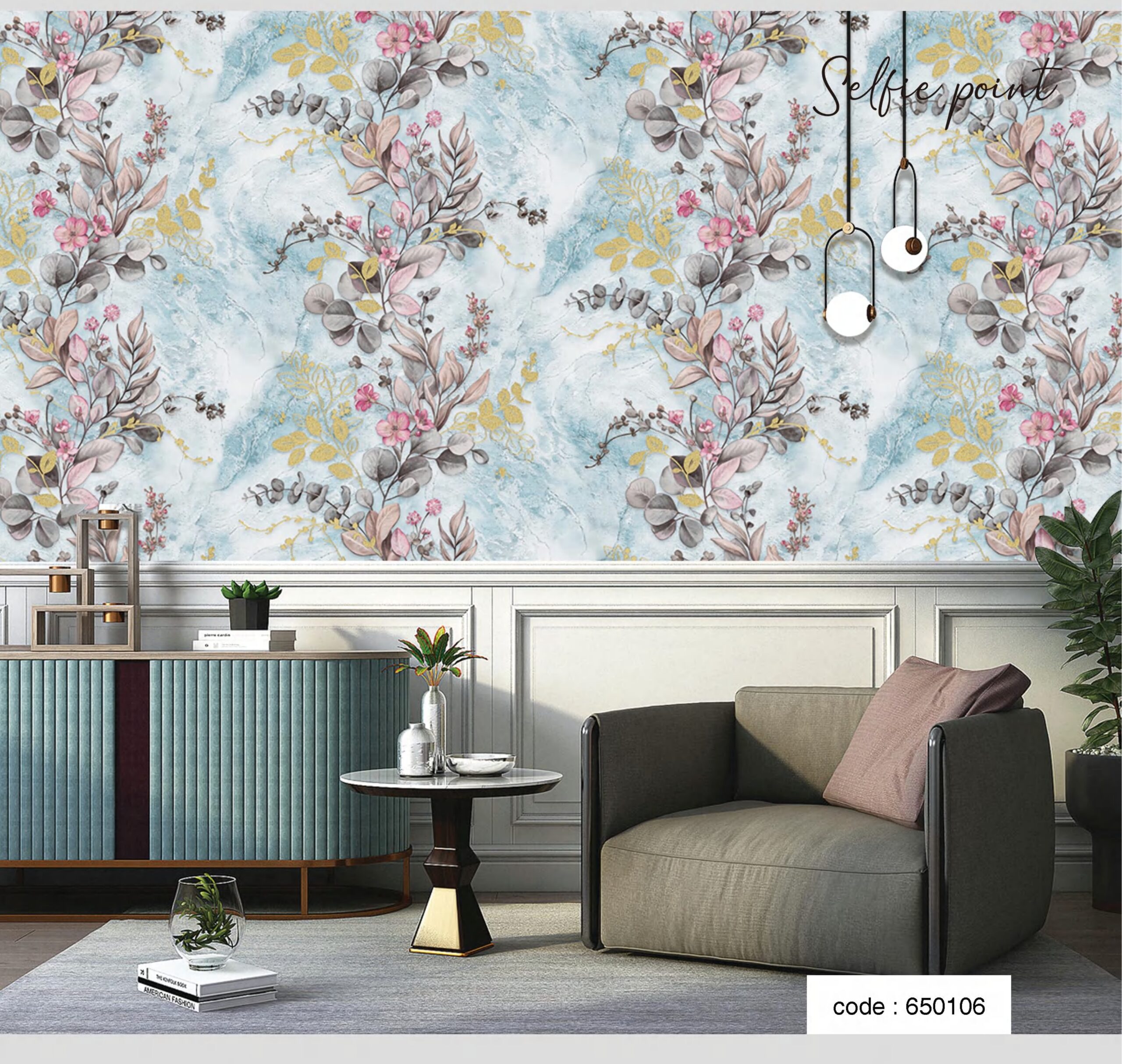 Wallpaper 0.53m x 9.5m (Design-650106)