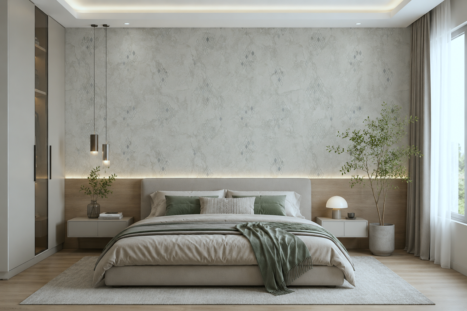 Gujrati Wallpaper Requires you to apply a separate wallpaper paste or adhesive to the wall or paper. Often preferred by professionals for heavy or delicate materials (53cm x 950cm) or (0.53m x 9.5m) ( Design – F89037)